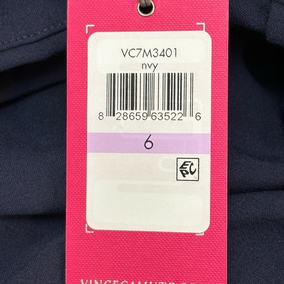 Vince Camuto Navy Off The Shoulder Sheath Dress Size 6 Ruching Elegant Cocktail - Picture 10 of 14